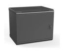 Hyperline Шкаф настенный 19-дюймовый (19"), 9U, 500x600х450мм, стальная дверь, несъемные стенки, 1 пара профилей, цвет черный (RAL 9005) (собранный)
