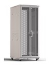 Hyperline Шкаф напольный 19-дюймовый, 42U, 2055x800х1200 мм (ВхШхГ), передняя и задняя распашные перфорированные двери (75%), ручка с замком, цвет серый (RAL 7035) (разобранный)