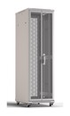 Hyperline Шкаф напольный 19-дюймовый, 42U, 2055x600х600 мм (ВхШхГ), передняя и задняя распашные перфорированные двери (75%), ручка с замком, цвет серый (RAL 7035) (разобранный)