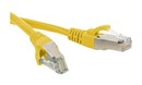 Hyperline Патч-корд SF/UTP, экранированный, Cat.5e (100% Fluke Component Tested), LSZH, 1 м, желтый