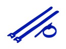 Hyperline Хомут для кабеля, липучка с мягкой застежкой, 125x14 мм, синий