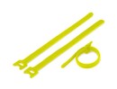 Hyperline Хомут для кабеля, липучка с мягкой застежкой, 135x14 мм, желтый