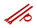 Hyperline Хомут для кабеля, липучка с мягкой застежкой, 155x14 мм, красный