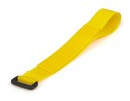 Hyperline Хомут для кабеля, липучка с жесткой застежкой, 290x20 мм, желтый