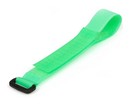 Hyperline Хомут для кабеля, липучка с жесткой застежкой, 290x20 мм, зеленый