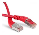 Hyperline Патч-корд F/UTP угловой, экранированный, левый 45°-левый 45°, Cat.6 (100% Fluke Component Tested), LSZH, 1 м, красный