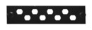 Hyperline Лицевая панель (модуль) для установки 8-FC(ST), черная
