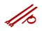 Hyperline Хомут для кабеля, липучка с мягкой застежкой, 135x14 мм, красный